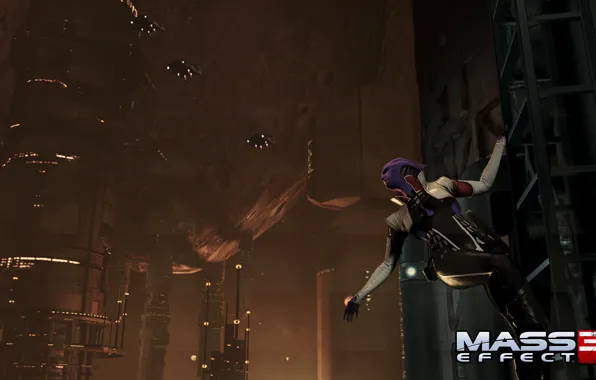 Картинка Mass Effect 3, азари, DLC Omega, Ариа Т'Лоак