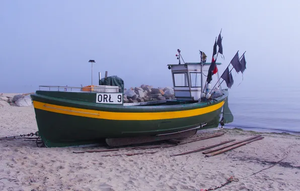 Картинка beach, sea, ship