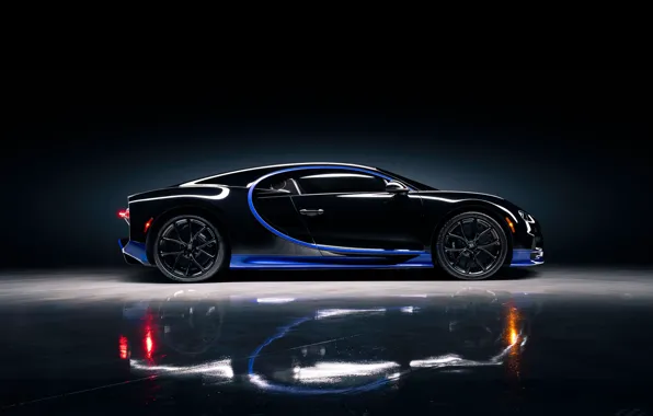 Картинка car, Bugatti, reflection, Chiron, Bugatti Chiron