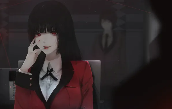 Девушка, интерьер, манга, by Aoi Ogata, Jabami Yumeko, Kakegurui