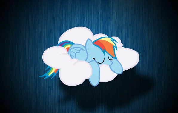 Картинка облако, My Little Pony, Rainbow Dash, MLP, Рейнбоу Дэш