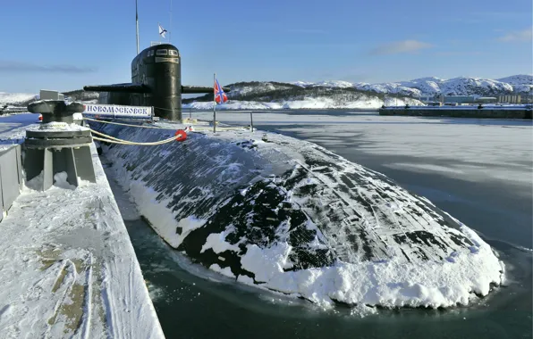 Лодка, подводная, атомная, Новомосковск