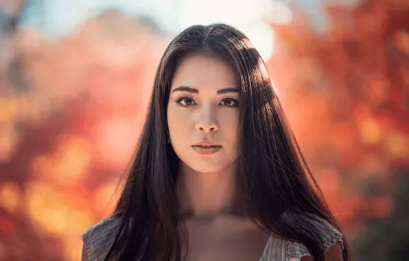 Взгляд, девушка, портрет