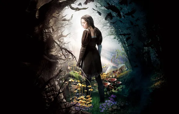 Фэнтези, Kristen Stewart, Кристен Стюарт, постер, Белоснежка, Snow White and the Huntsman, Белоснежка и охотник, …