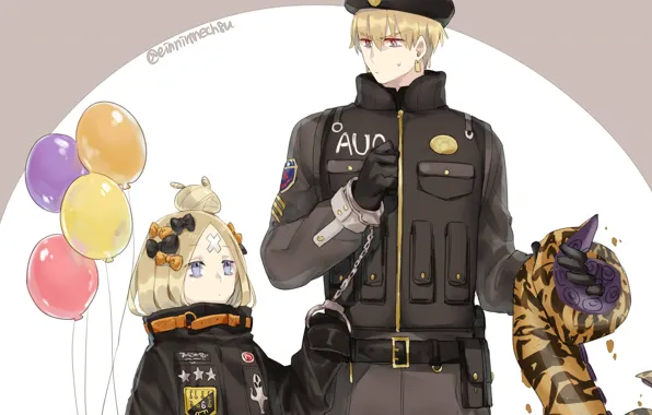 Девочка, парень, прикол, Гильгамеш, щупальцы, Fate / Grand Order, Судьба великая кампания