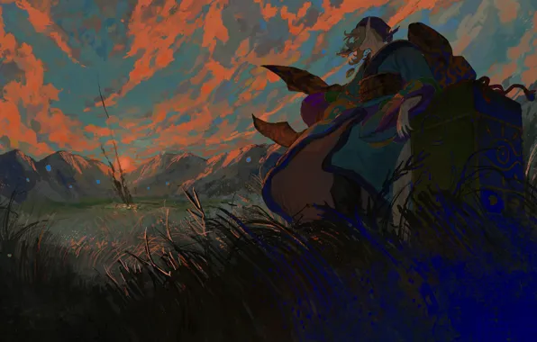 Природа, мужчина, Mononoke, Kusuriuri