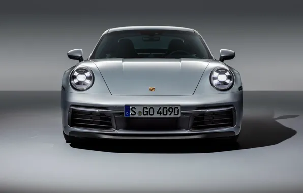 911, Porsche, вид спереди, Carrera, Carrera 4S, 2019