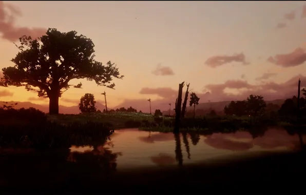 HDR, Nature, Landscape, Water, Game, Sea, Red Dead Redemption 2, RDR 2