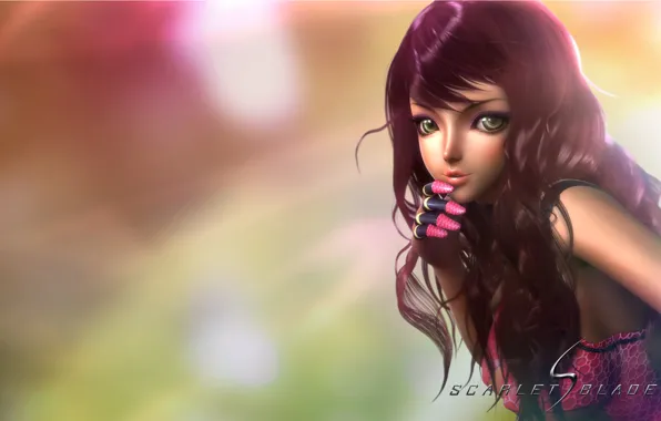 Girl, MMORPG, scarletblade
