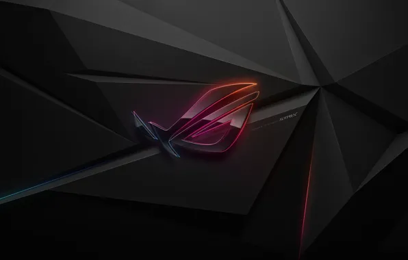 Абстракция, high-tech, Логотип, Logo, ASUS, бренд, Digital Art, хай-тек