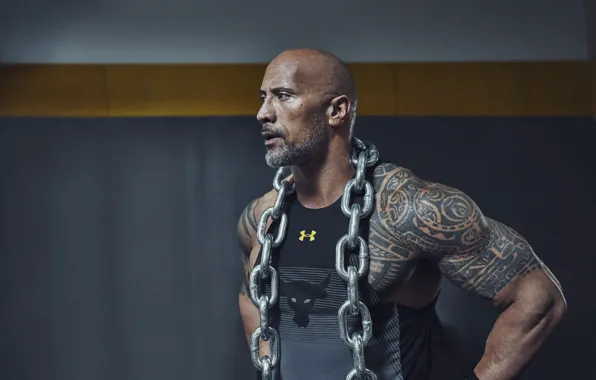 Картинка цепь, актёр, The Rock, Dwayne Johnson, Dwayne Johnson (The Rock)