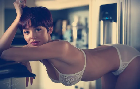 Грудь, взгляд, поза, бельё, lingerie, Rosie Robinson, Jack Russell