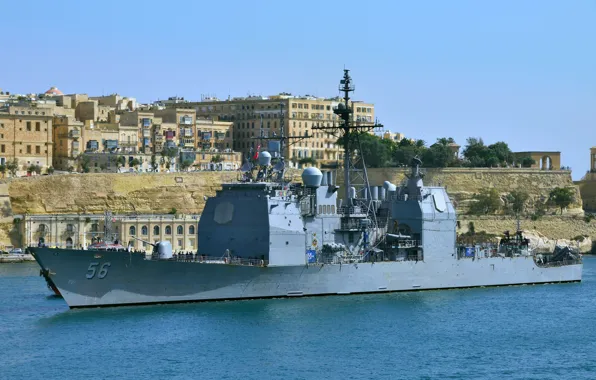 Крейсер, ракетный, Мальта, визит, USS San Jacinto