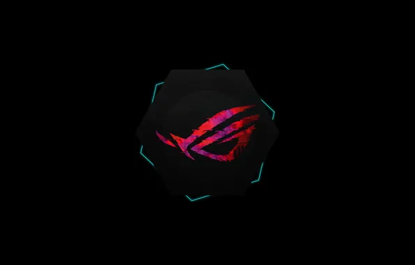 Картинка логотип, logo, черный фон, Asus, black background, Асус