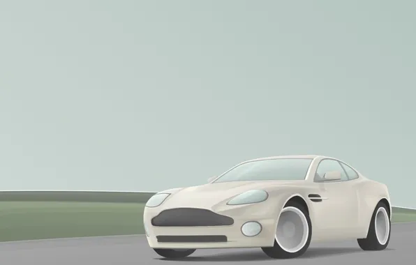 Картинка мечта, simple, простота, серый, dream, Aston Martin, определенность, vector