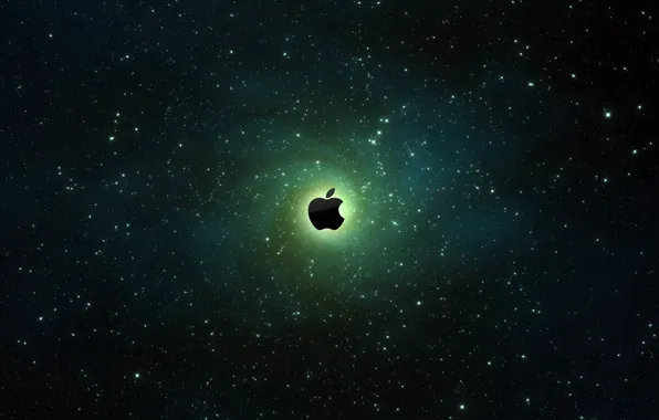 Картинка космос, Apple, галактика