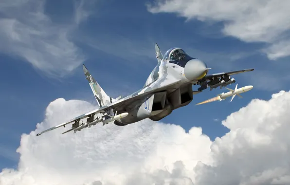 Истребитель, СССР, Украина, МиГ-29, Radar Hunter' MiG-29 '9-13', Harm