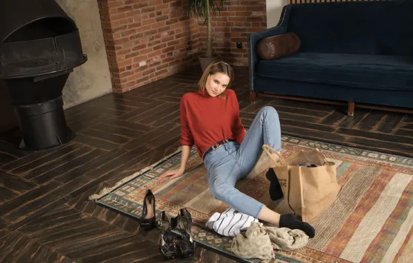 Model, Jeans, Lounge, Shopping, Diana Jam