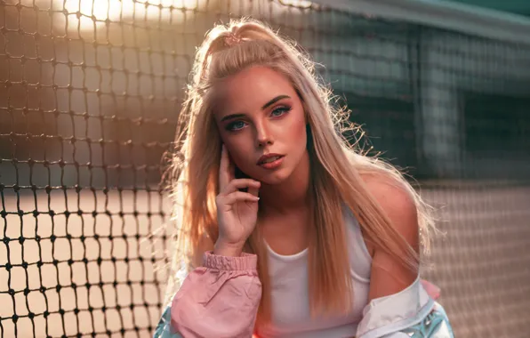 Woman, tennis, gorgeous, photoshoot