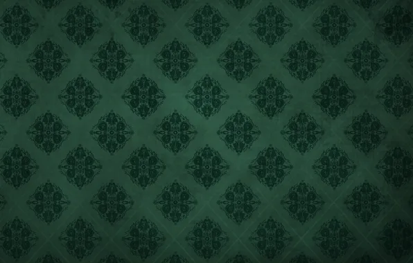 Картинка зеленый, фон, узор, темный, орнамент