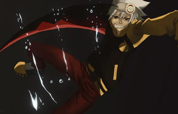 Улыбка, аниме, оскал, парень, Пожиратель душ, Soul Eater