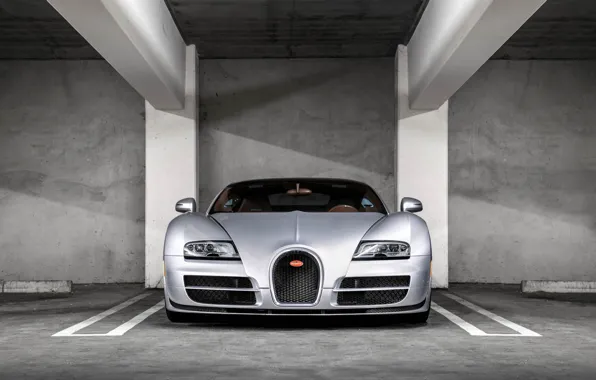 Картинка Bugatti, Veyron, Front, View