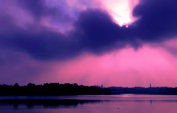 Sun, Water, Sunrise, Dawn, Morning, Lake, Reflection, First Light