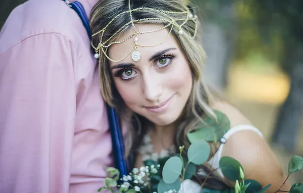 Взгляд, девушка, макияж