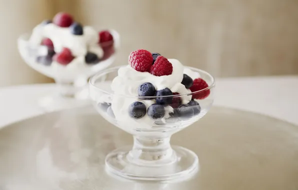 Ягоды, малина, еда, черника, десерт