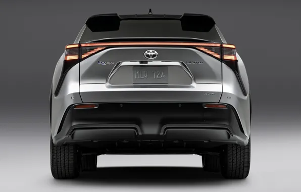 Дизайн, технологии, exterior, grey background, 2023, Toyota bZ4X