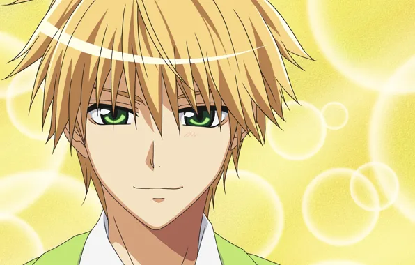Взгляд, аниме, арт, парень, Kaichou wa Maid-sama!