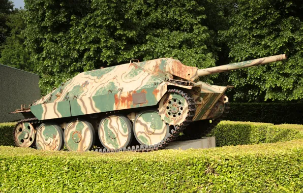 Картинка установка, самоходная, артиллерийская, (САУ), лёгкая, немецкая, Hetzer, истребителей