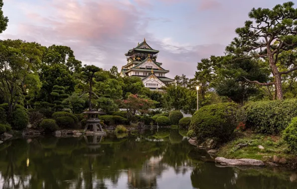 Замок, Япония, Осака, Japón - Castillo de Osaka