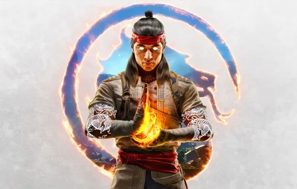 Картинка fire, tatoo, Liu Kang, MK1, NetherRealm Studios, 2023, Mortal Kombat 1, god of fire