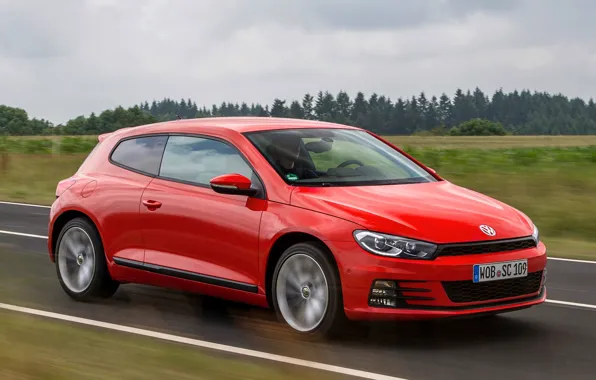 Картинка Volkswagen, red, Scirocco, vw