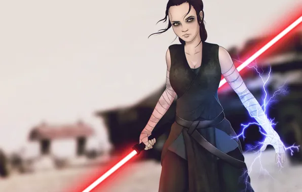 Девушка, фантастика, star wars, Ситх, Рей, Star Wars: The Force Awakens, Звёздные войны: Пробуждение силы, …