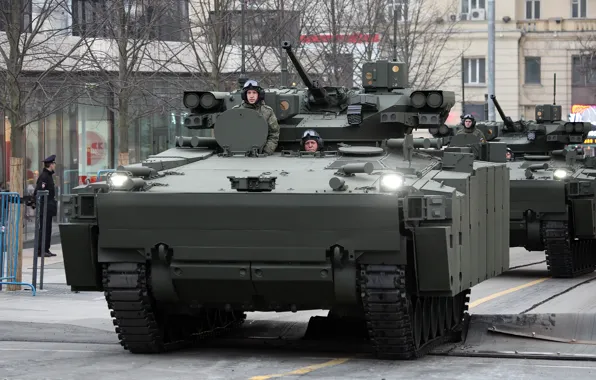 Москва, БМП, Парад Победы, 9 Мая, Курганец-25, Репетиция