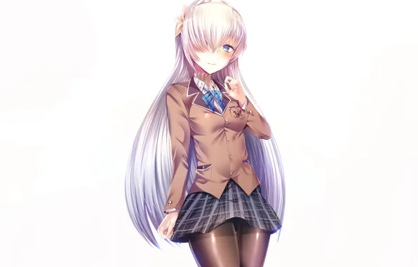 Девушка, белый фон, Fate / Grand Order, Судьба великая кампания