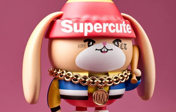 Игрушка, заяц, кукла, цепь, supercute
