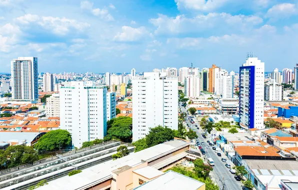 Картинка фото, Дома, Город, Бразилия, Мегаполис, San Paulo