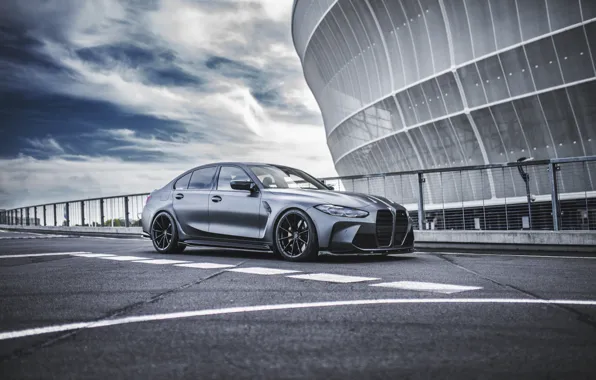 BMW, Grey, BMW M3, Parking