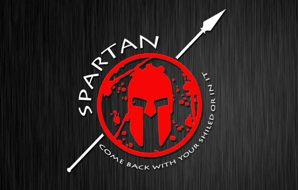 Logo, Spartan, helmet, spear, shiled