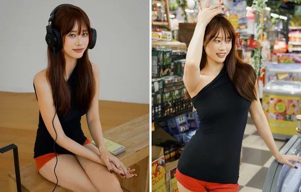 Petite, Close Shot, Trilage, Close Up, Woman, Cute, Collage, Pretty
