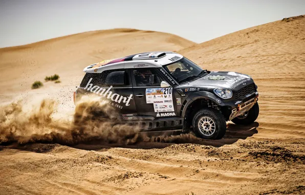 Песок, Mini, Черный, Спорт, Пустыня, Скорость, Гонка, Rally