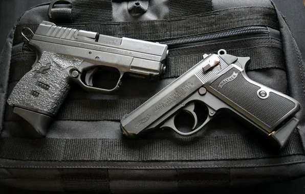 Оружие, пистолеты, 9mm, Walther PPKS 22, Springfield XDs