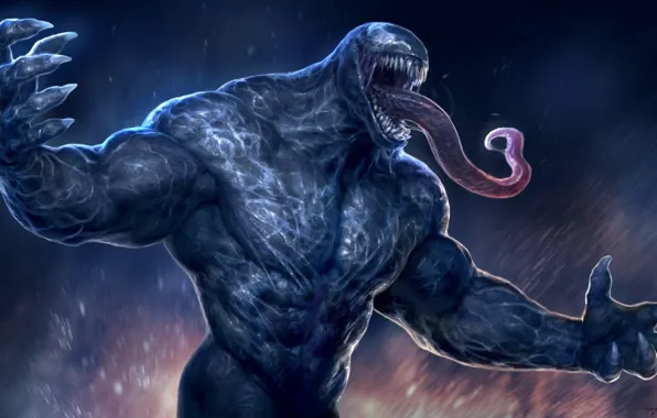 Фильм, тело, арт, Веном, Venom, симбиот