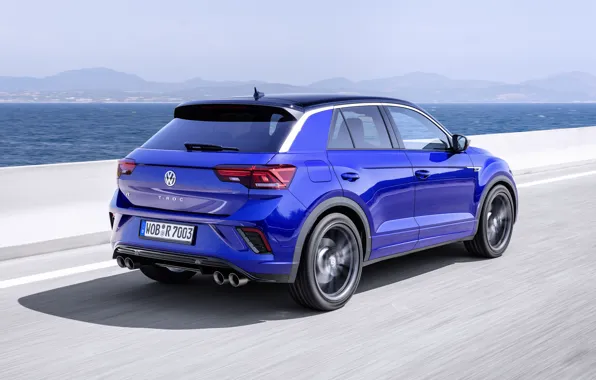 Скорость, Volkswagen, вид сзади, кроссовер, 2020, T-Roc, T-Roc R