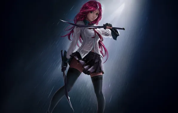 Картинка battle, league of legends, katarina, academy
