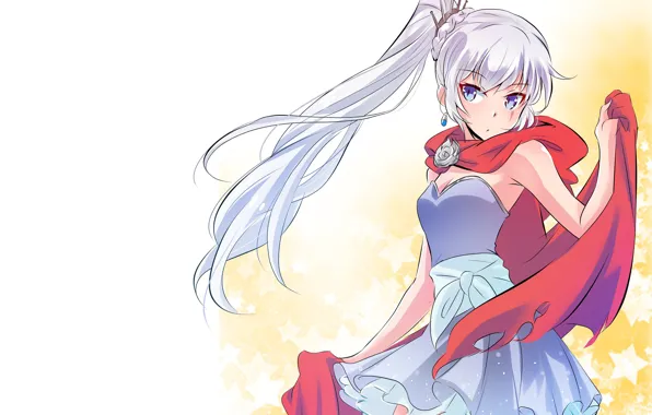 Девушка, блондинка, RWBY, высокий хвост