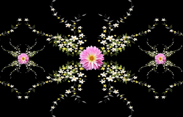 Design, art, flowers, pattern, spring, decoration